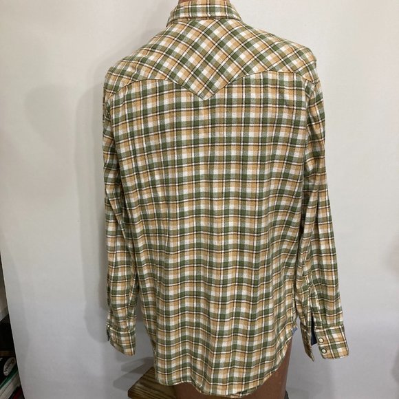Levi's XL Snap Front Long-Sleeve Flannel Shirt - Picture 3 of 4